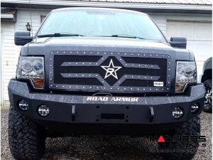 Ford F-150 Stealth Front Winch Bumper - Smittybilt XRC - Raw Steel WARN M12000